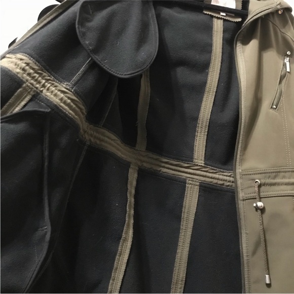 Laundry by Shelli Segal Trench Coat Style Jacket Size Medium in Olive Green - Picture 11 of 16